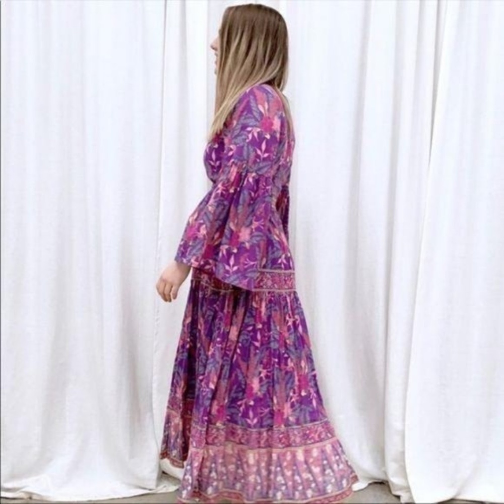 Boho Chic Floral Print Maxi Dress - Picture 6 of 11